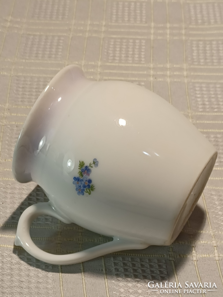 Zsolnay porcelain cup with forget-me-not pattern