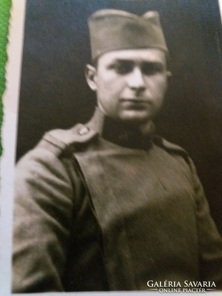 Antik I. VH.magyar katona portré fotó 5,5 X 8,5 cm a képek szerint