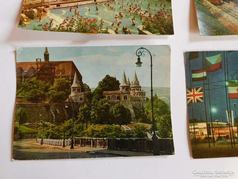 Régi képeslapok - Budapest, 60-as évek eleje - 6 darab