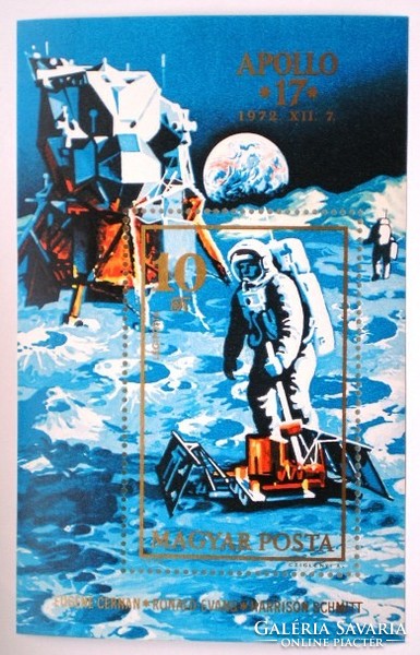 B94 / 1973 Apollo -17 blokk postatiszta