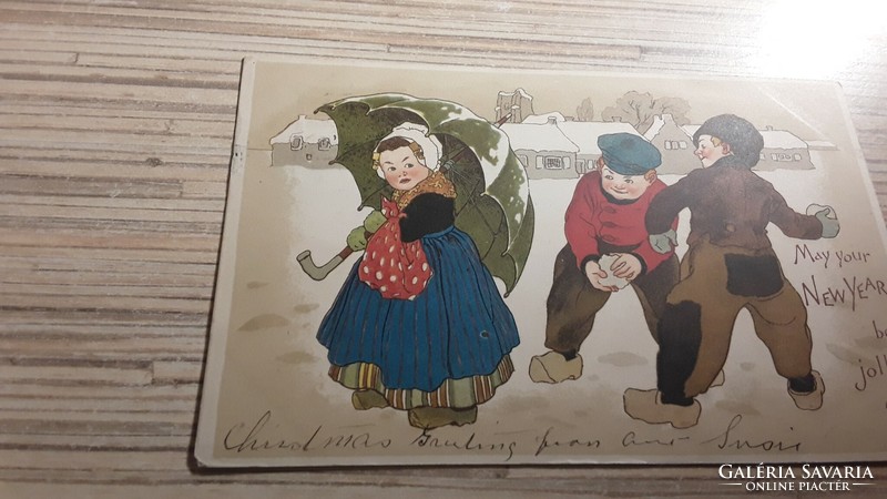 Antique greeting postcard.