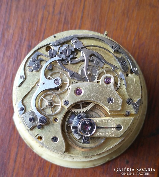 C. L. Guinand extremely rare column wheel pocket chronograph movement - works