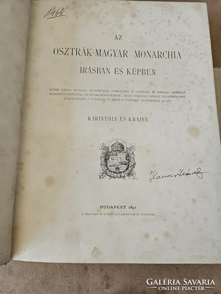 Az Osztrák–Magyar Monarchia Írásban és Képben 1891