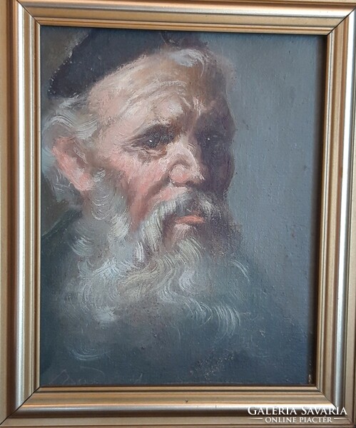 Daday Gerő ( 1890-1979) - Bölcs rabbi - olajfestmény