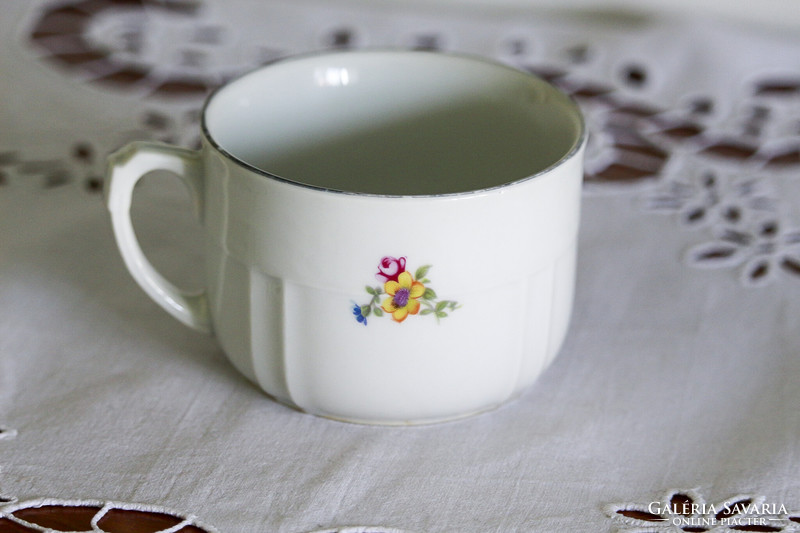 Epiag d. F. Deutschland, antique tea cup, decorated with flowers on both sides. Collector's item.