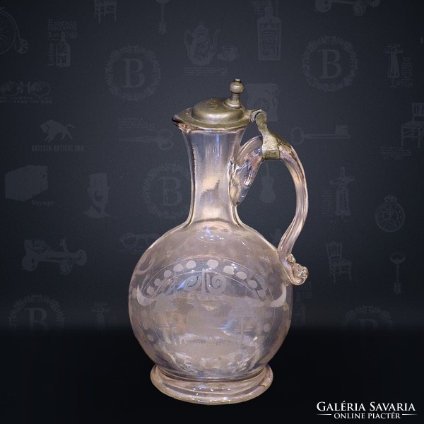 Antique glass jug