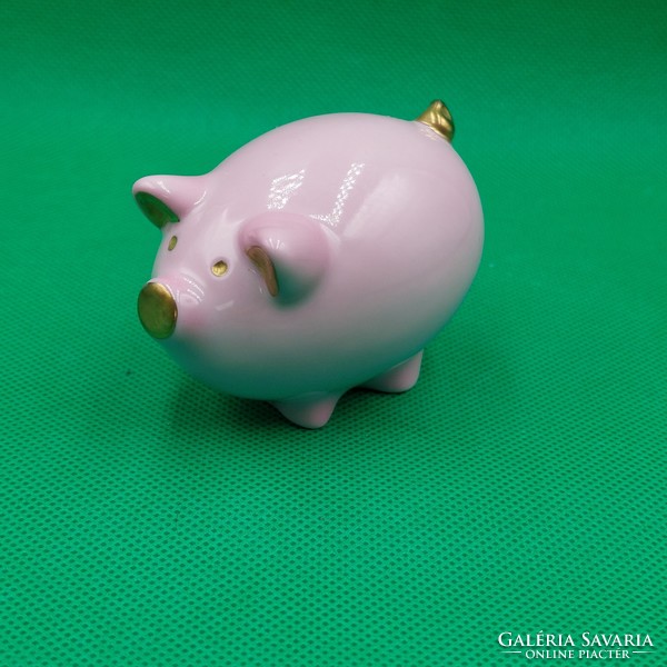 Miklós Hólloháza pink pig figurine with free shipping