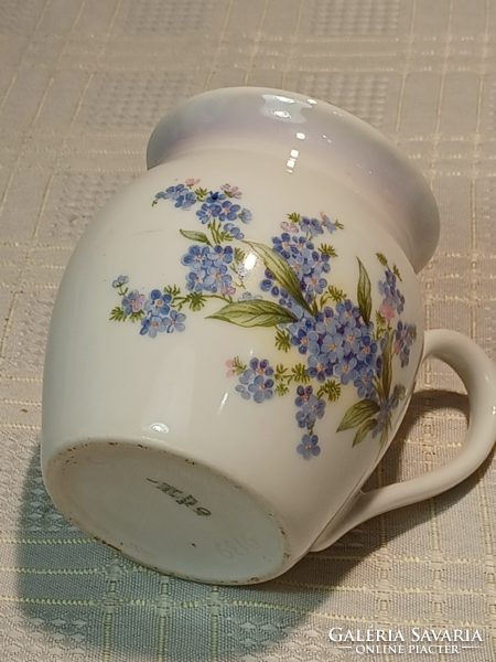 Zsolnay porcelain cup with forget-me-not pattern