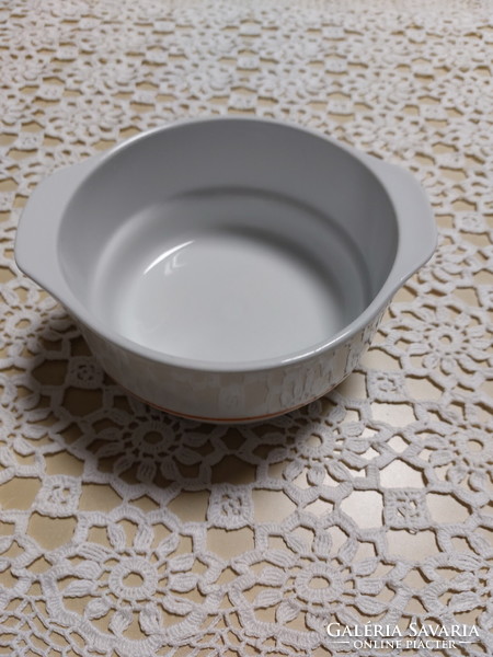 Alföldi porcelain bowl with yellow stripes