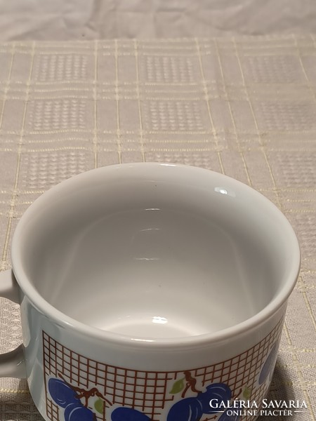 3 DB, ZSOLNAY PORCELÁN BÖGRE SZILVA MINTÁVAL, DB/ÁR