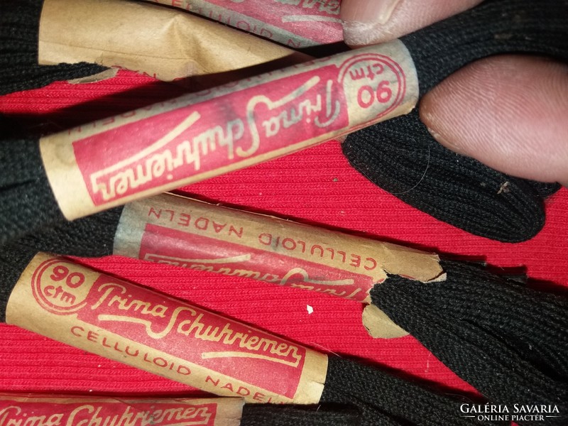 1950. Antique German ndk ddr black shoelaces never used in factory condition according to the pictures