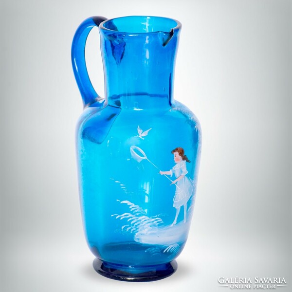 Broken glass jug