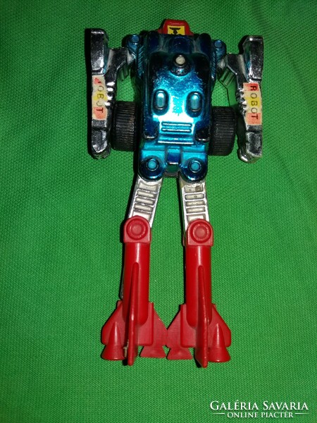 Retro Hungarian small-scale metal/plastic sci-fi transformers robot figure extremely rare 12cm according to pictures