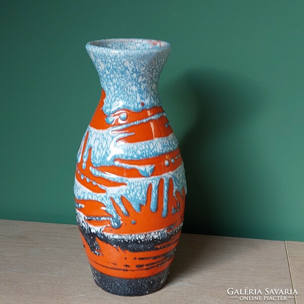 István Transylvania retro ceramic fat lava vase with free shipping