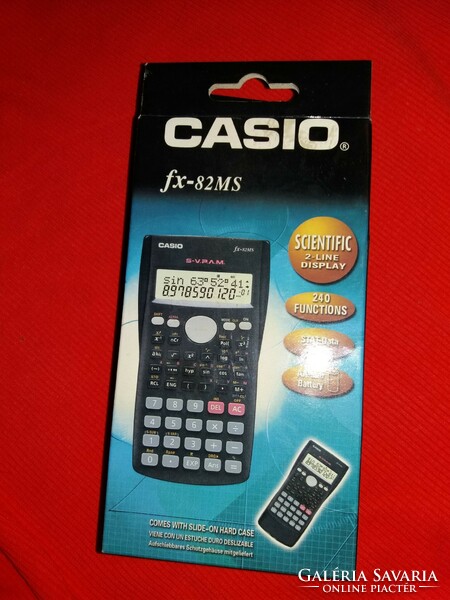 Sohasem használt Casio FX-82 MS intelligens számológép kalkulátor dobozával a képek szerint