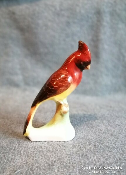 Bodrogkeresztúr ceramic parrot figure 20 cm (po-4-1)