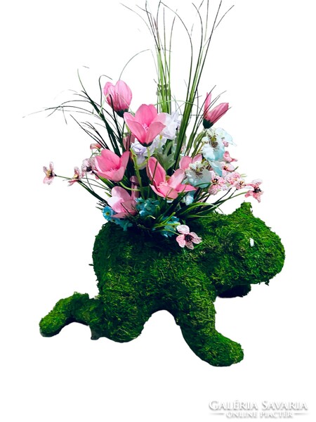 Bebe frog flower basket - large size