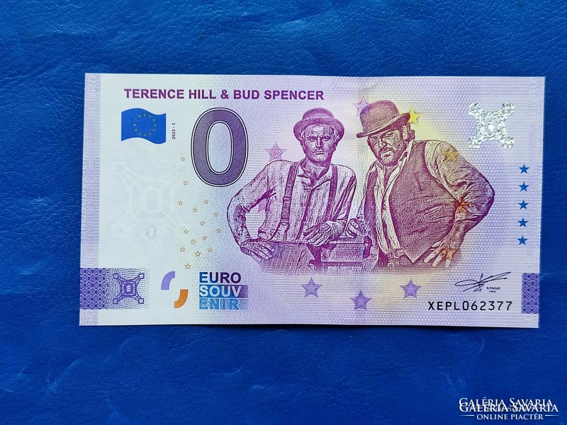 Germany 0 euro 2023 bud spencer terence hill! Rare commemorative paper money! Ouch!