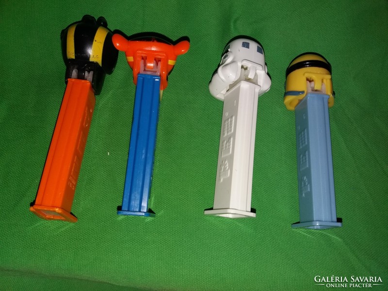 Retro PEZ cukorka figurális tartó adagolók DARÁZS TIGRIS  STAR WARS MIGNON 4db egyben képek szerint