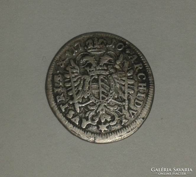 Ausztria ezüst 3 Krajcár 1710