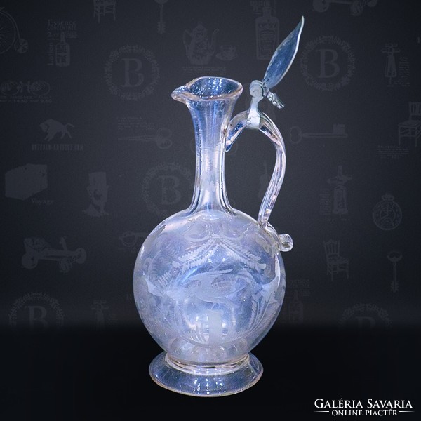 Antique glass jug