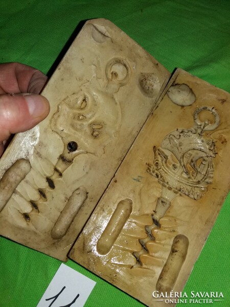 Mold for casting antique metal mold Art Nouveau ornament corkscrew as shown 11.