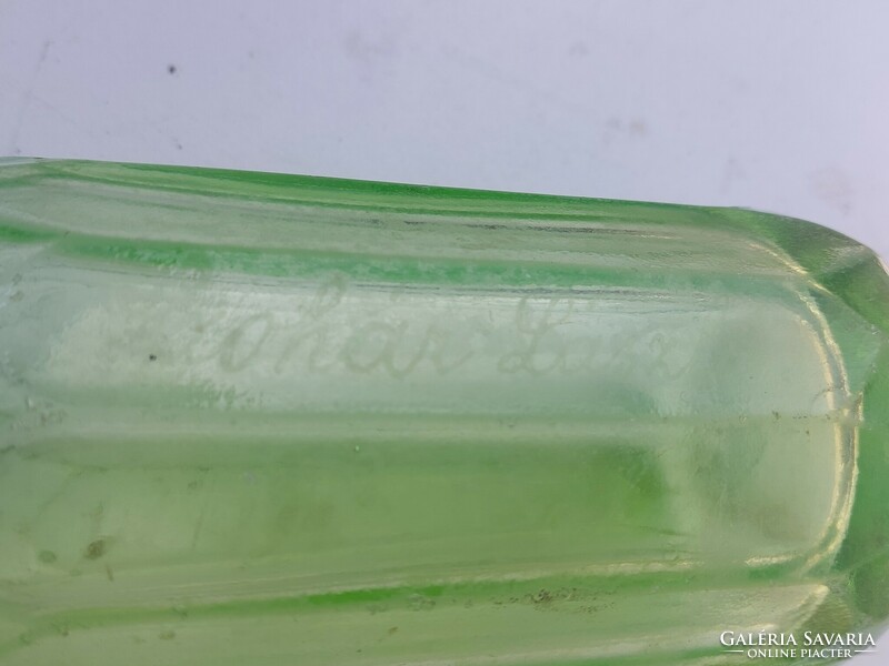 Green soda bottle