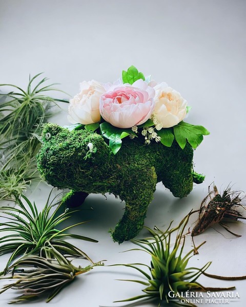 Viennese frog flower basket / table decoration