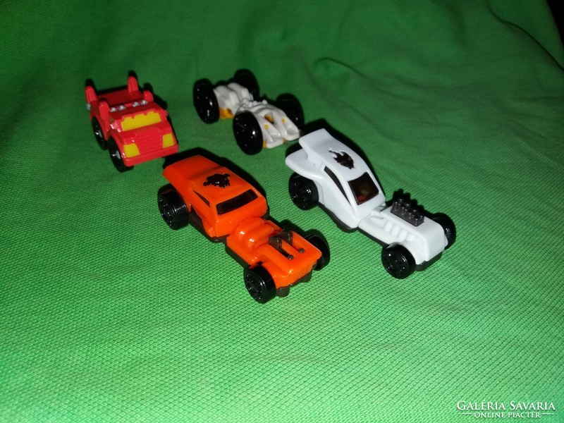 Old kinder surprise figures plastic cars car package 4 pcs in one according to the pictures