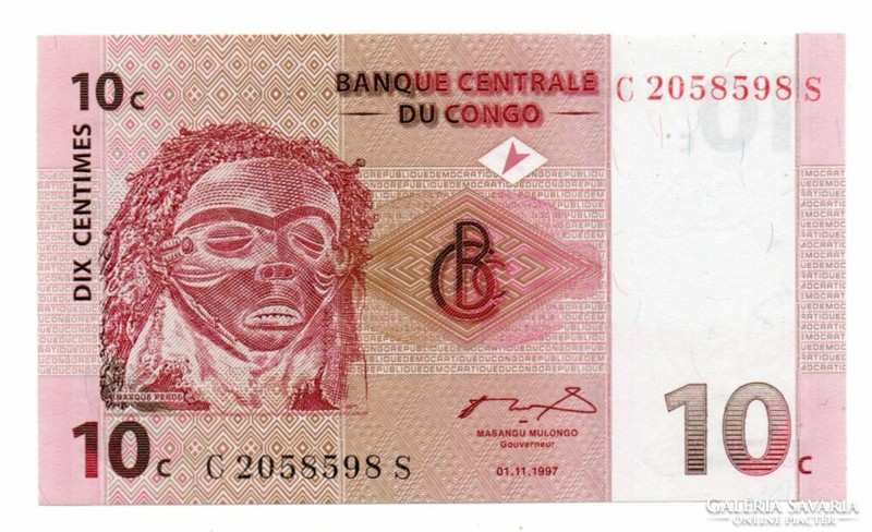 10 Centime 1997 Congo