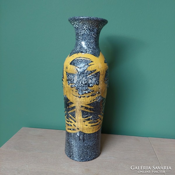 Ingyenes szállítással Erdélyi István retro fat lava kerámia váza