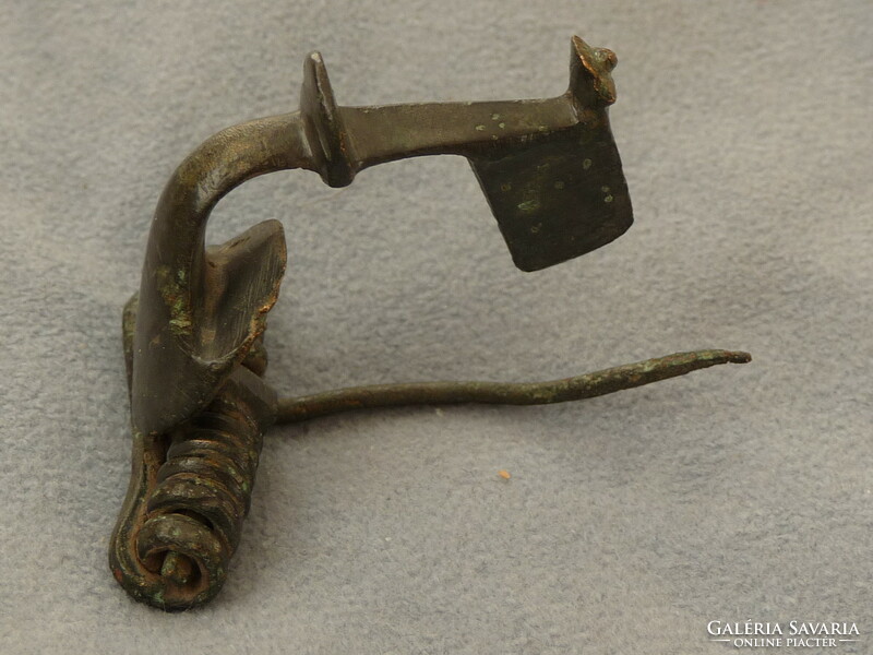 Antique Roman fibula original Roman era bronze fibula Roman clothespin brooch from legacy
