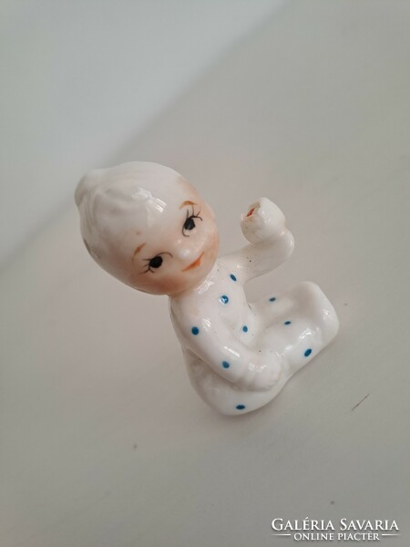 Édes babaházi baba mini figura mini porcelán mini porcelán baba