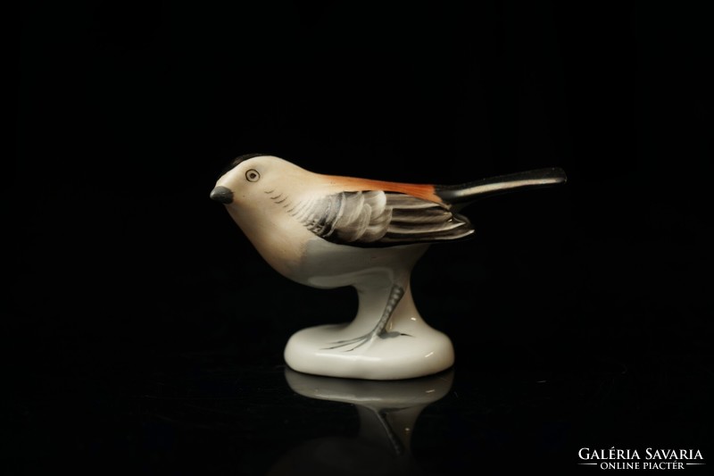 Old aquincum hand-painted porcelain bird figure