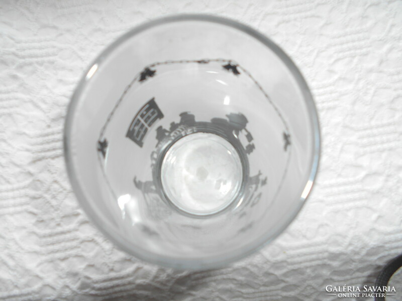 Shaded glass cup-candle holder 11 cm
