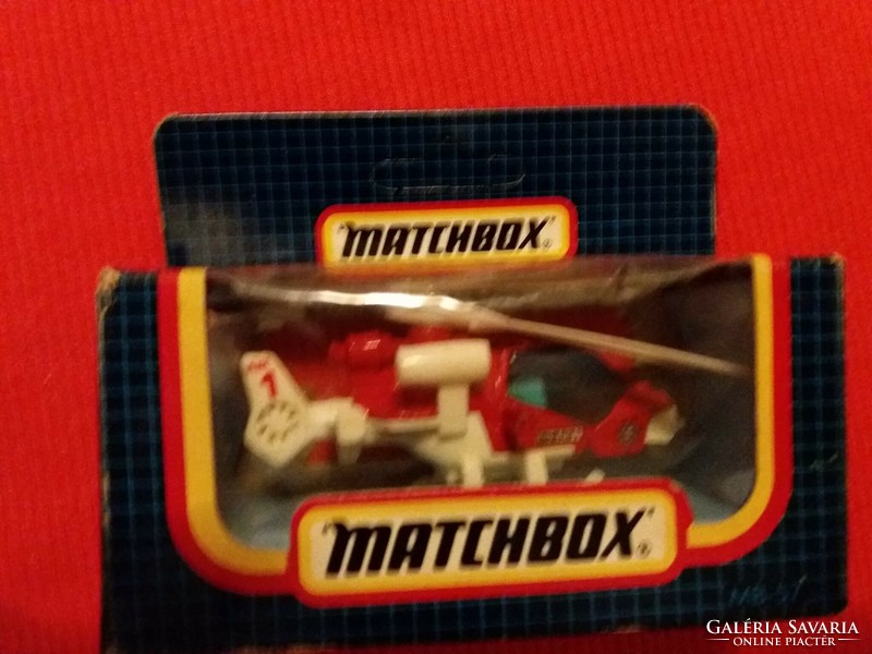 Retro 1990-s évek kék dobozos MATCHBOX MB - 57 Helikopter dobozával képek szerint