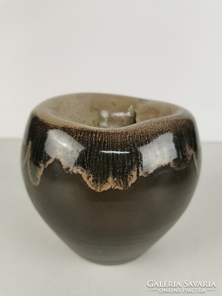 Mid century Hungarian ceramic vases / designed / marked / retro vase / highlands 1985