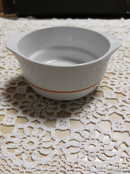 Alföldi porcelain bowl with yellow stripes