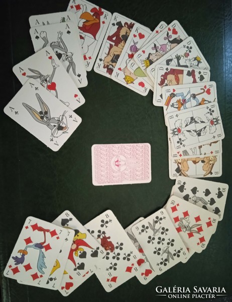 French mini card warner bros tapsi hapsi 1992 figurines collectors poker rummy bridge canasta card