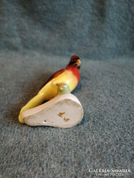 Bodrogkeresztúr ceramic parrot figure 20 cm (po-4-1)