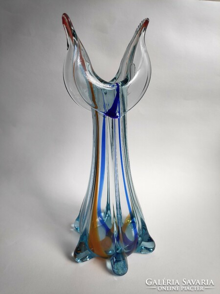 Muránói üveg váza 33cm
