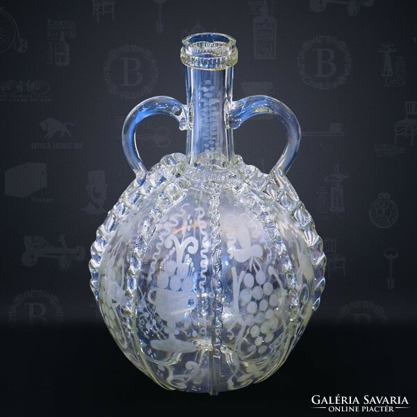 Transylvanian glass bottle