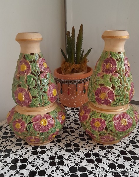 Pair of Fischer vases