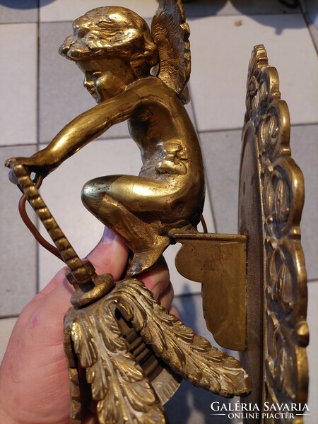 Angelic antique original wall arm from 1900, 30 cm. Can be picked up in Budapest