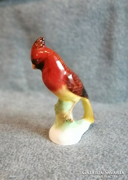 Bodrogkeresztúri kerámia papagáj figura 20 cm  (po-4-1)