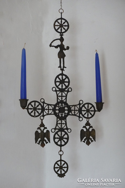 Byzantine cross metal, 60x30 cm