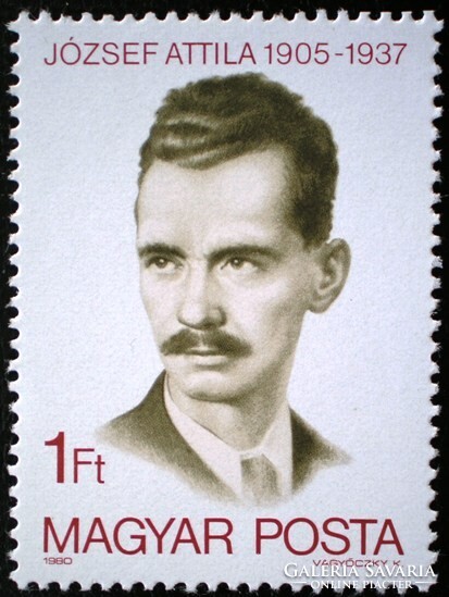S3399 / 1980 József Attila bélyeg postatiszta