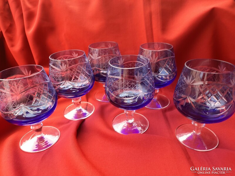 Polished crystal glasses.