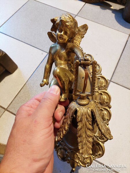 Angelic antique original wall arm from 1900, 30 cm. Can be picked up in Budapest
