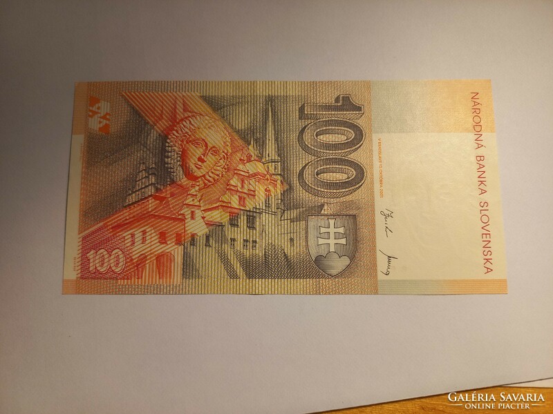 2001-es 100 Korona Szlovákia UNC